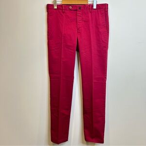 PT01 Slim Fit Cotton Stretch Chinos Pants Magenta Pantaloni Torino
